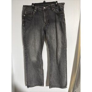 TK Axel Jeans Mens Size 38x32 Black Relaxed Straight Denim Cotton